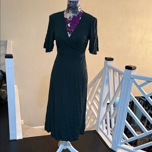 Old Navy Black Midi Dress